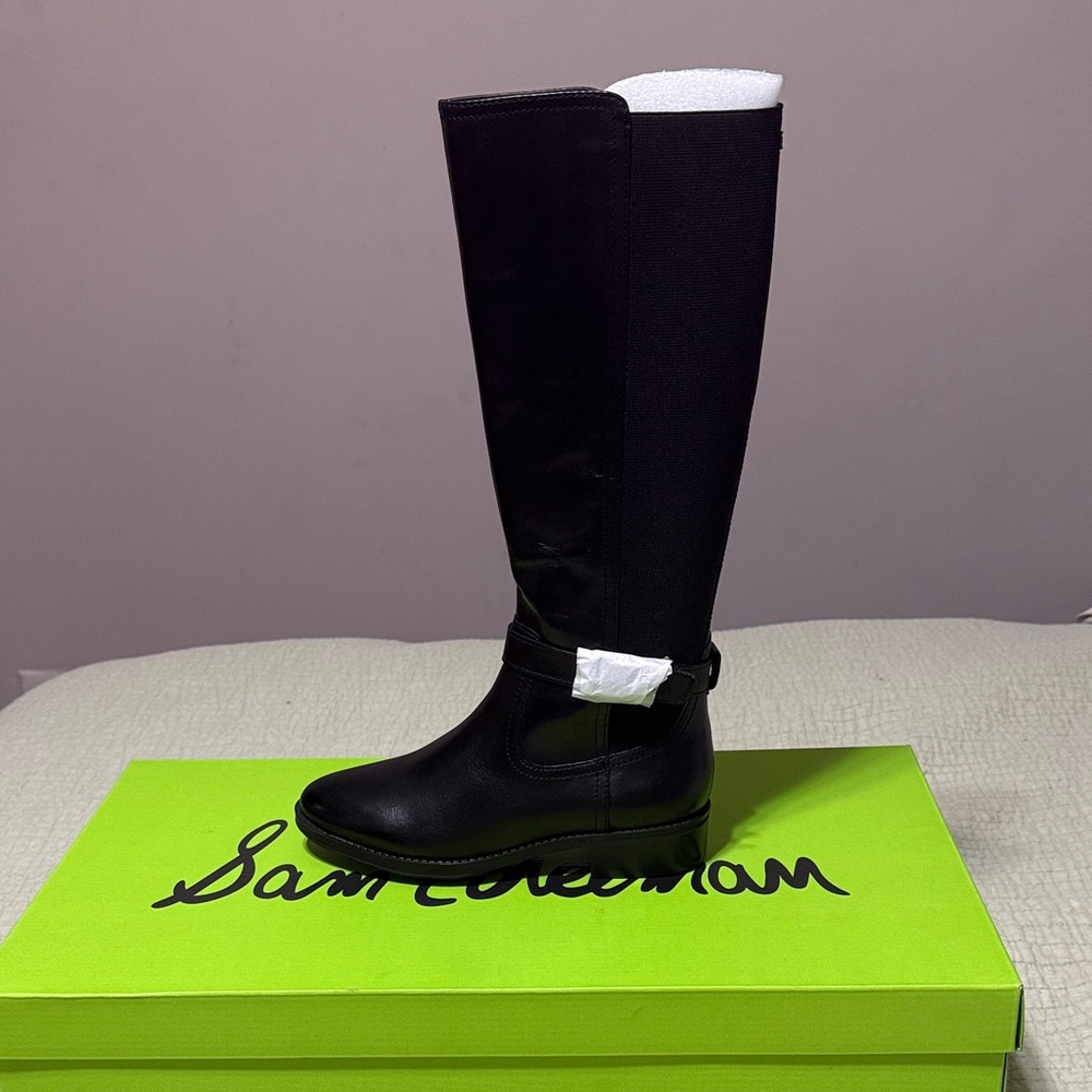 NWT Sam Edelman Black Perin Round Toe Boots